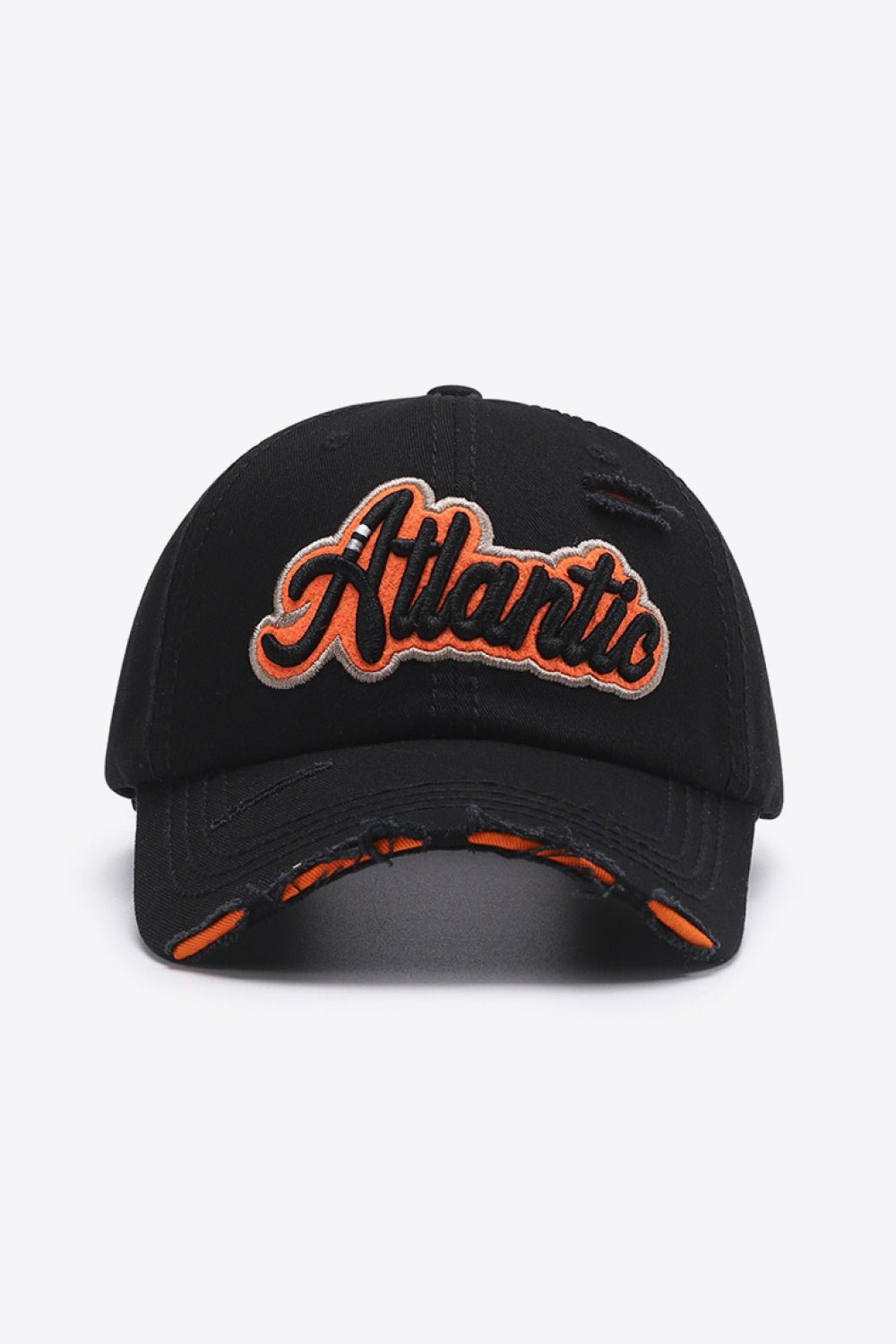 ATLANTIC Graphic Distressed Baseball Cap - goosavvy.com