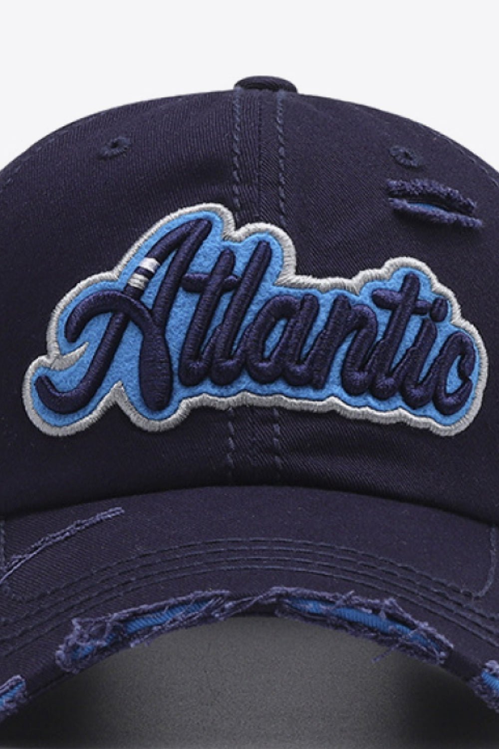 ATLANTIC Graphic Distressed Baseball Cap - goosavvy.com