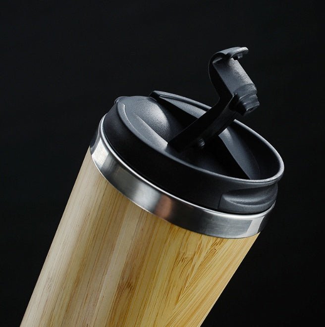 Bamboo Coffee Cup with Stainless Steel Interior – 420 ml - goosavvy.com
