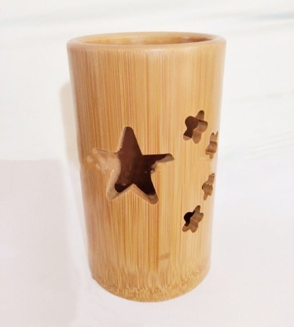 Bamboo Toothbrush and Toothpaste Holder | Wooden Toothbrush Cup | Pencil Holder | Makeup Brush Holder - goosavvy.com