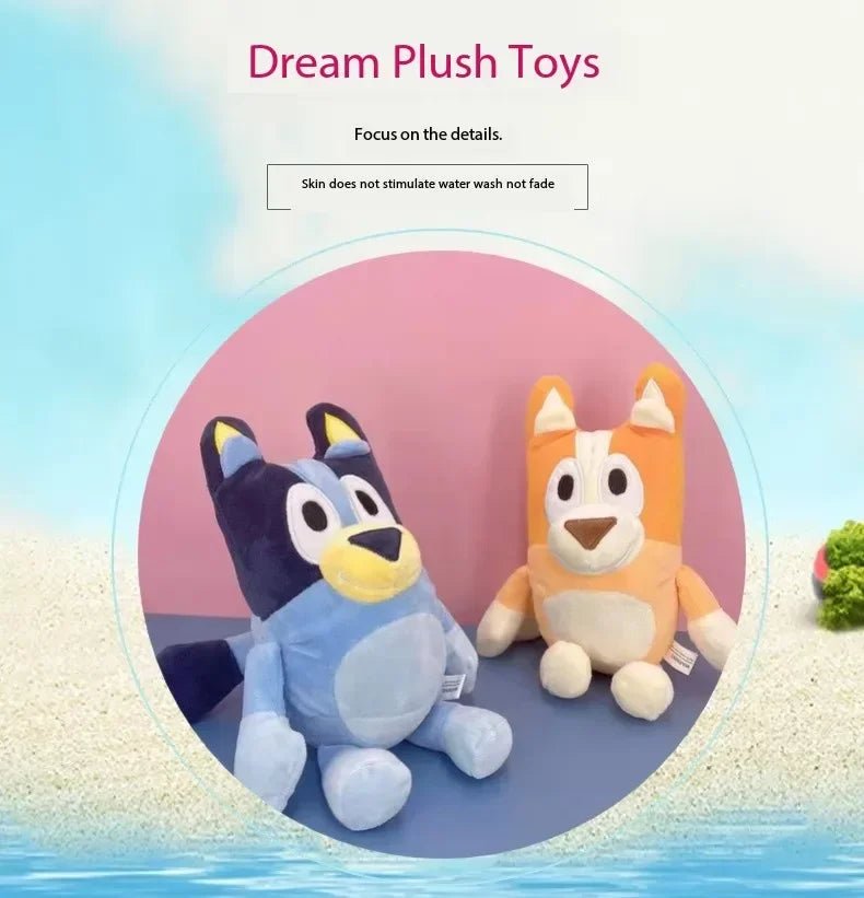 Bluey & Bingo Official Character Plush Toys (17cm & 28cm) | Soft Stuffed Dog Dolls for Kids & Collectors | Perfect Gift - goosavvy.com