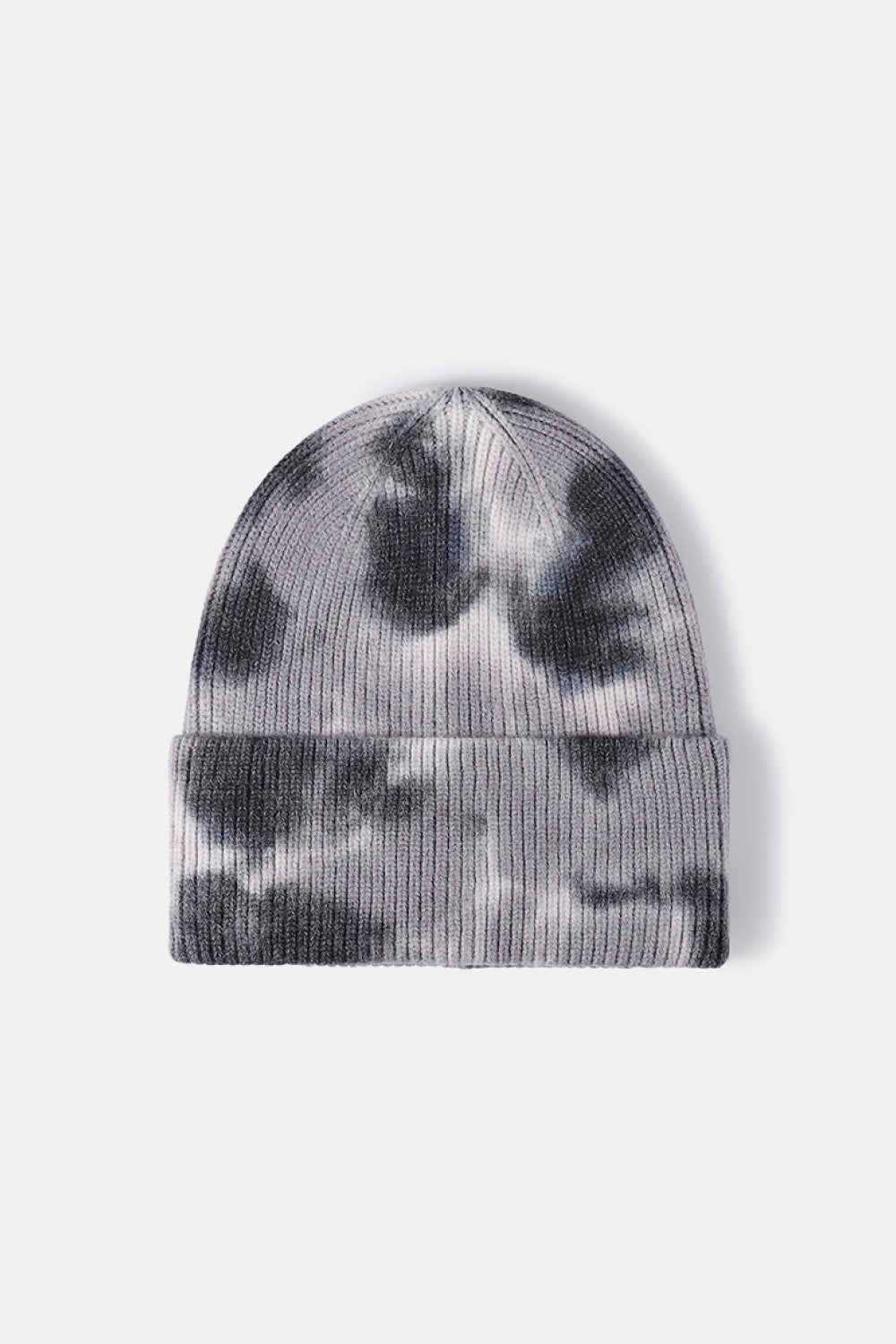 Ladies Tie-Dye Cuffed Rib-Knit Beanie Hat