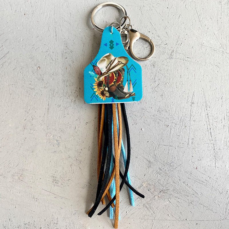 Chimney Shape Fringe Detail Key Chain - goosavvy.com