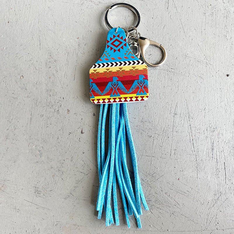 Chimney Shape Fringe Detail Key Chain - goosavvy.com