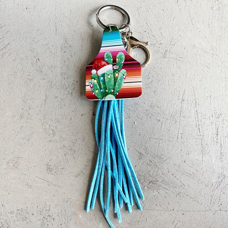 Chimney Shape Fringe Detail Key Chain - goosavvy.com