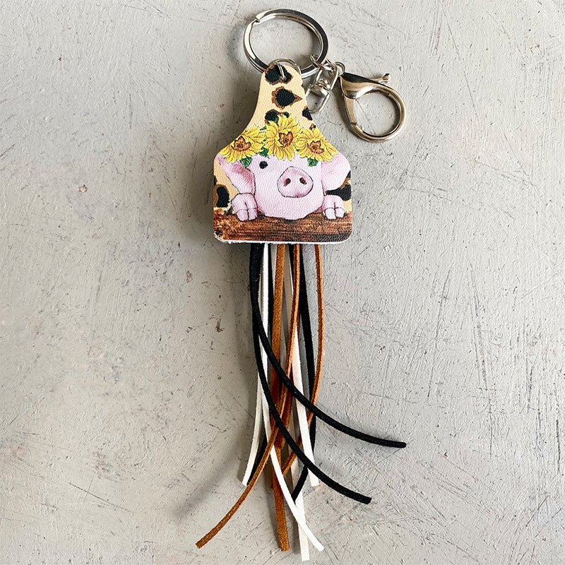 Chimney Shape Fringe Detail Key Chain - goosavvy.com