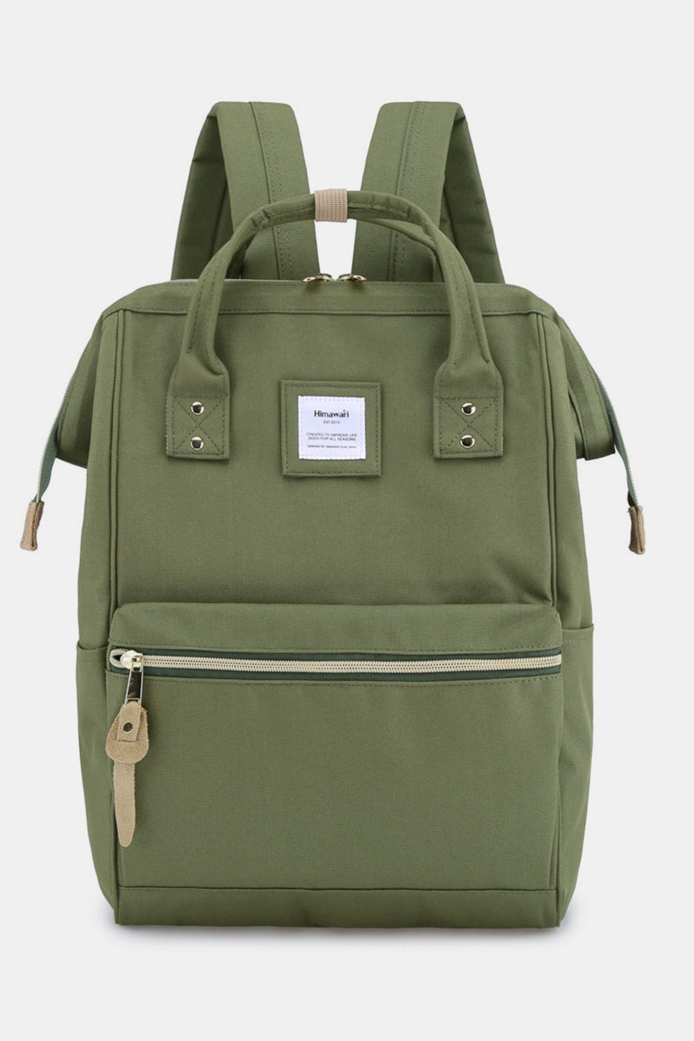 Himawari Waterproof Canvas Backpack with Side Pockets