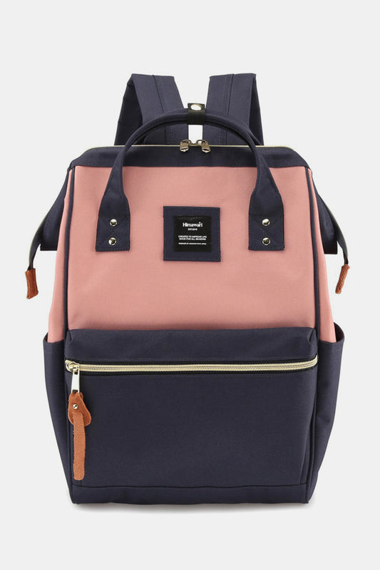 Himawari Waterproof Canvas Backpack with Side Pockets