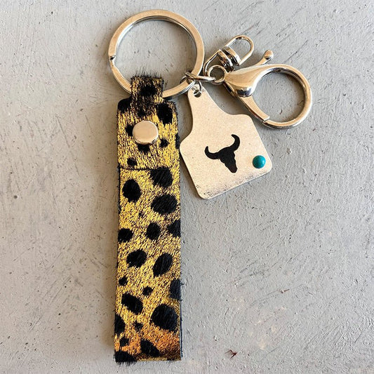 Genuine Leather Alloy Keychain - goosavvy.com
