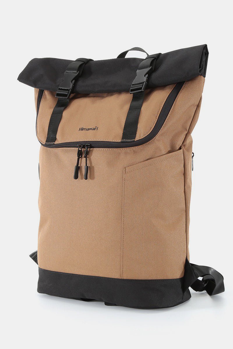 Himawari Contrast Waterproof Canvas Backpack Bag - goosavvy.com