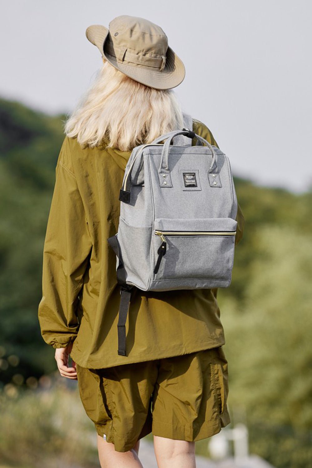Himawari Waterproof Canvas Backpack with Side Pockets - goosavvy.com