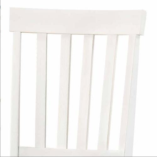 Joanna Two - Tone Side Chair Set of 2 - White and Mocha Finish - goosavvy.com