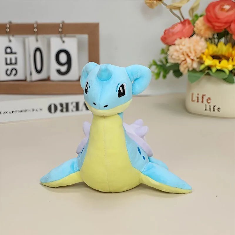 Lapras Plush Toy (20cm / 9.8in) | Cute Water Spirit Stuffed Animal with Suction Cup Hanger | Kawaii Collectible Gift - goosavvy.com