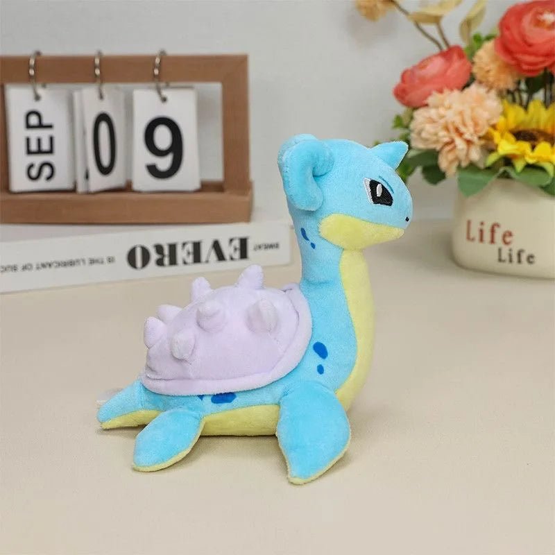 Lapras Plush Toy (20cm / 9.8in) | Cute Water Spirit Stuffed Animal with Suction Cup Hanger | Kawaii Collectible Gift - goosavvy.com