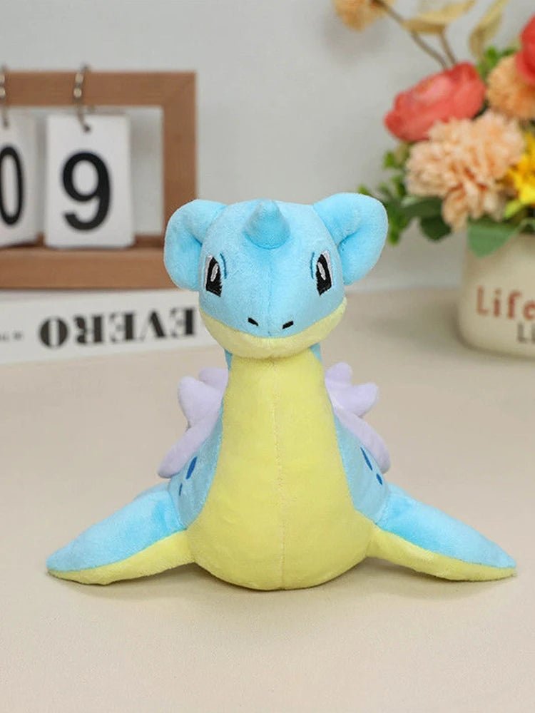 Lapras Plush Toy (20cm / 9.8in) | Cute Water Spirit Stuffed Animal with Suction Cup Hanger | Kawaii Collectible Gift - goosavvy.com