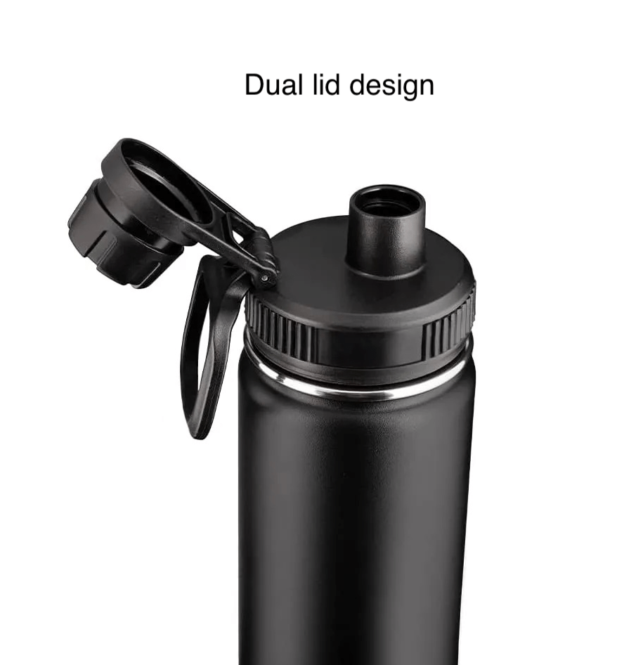 Stainless Steel Water Bottle | 1000 ML | Double Wall Vacuum Insulation ...