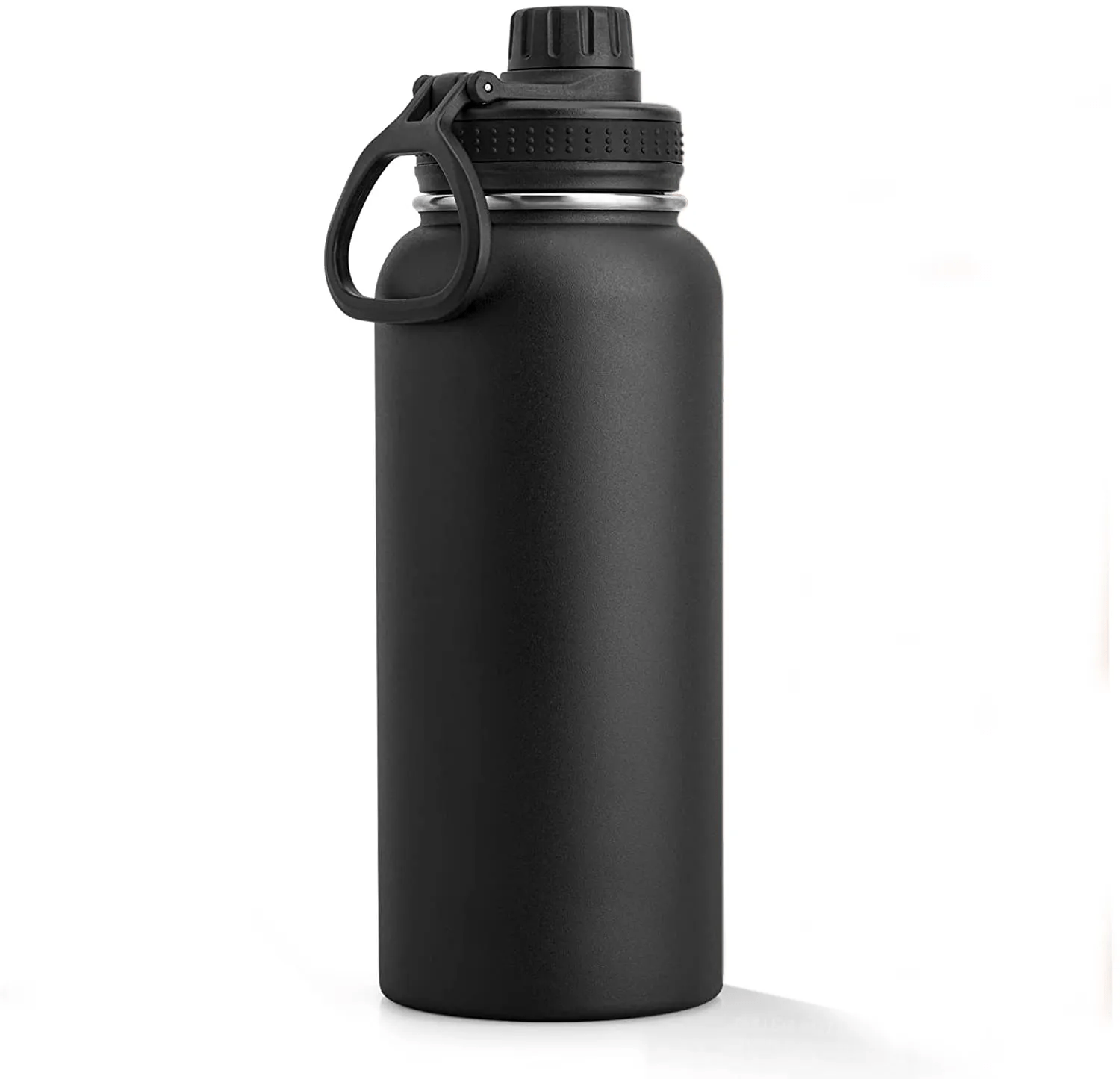 Large Capacity Water Bottle | 1000ml / 32 oz | Stainless Steel | Double Wall Vacuum Insulation | With Handle and Carry Strap - goosavvy.com