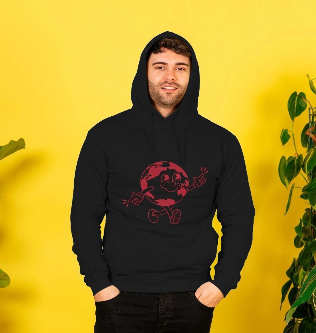 Men's Pullover Hoodie - Black - goosavvy.com