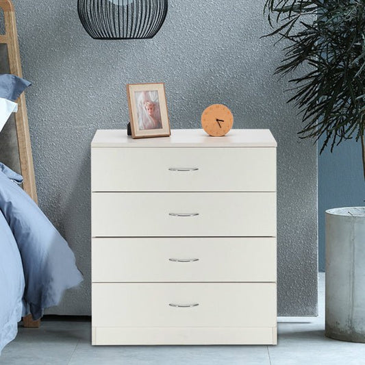 Modern 4 - Drawer White Dresser – Spacious Storage Chest for Bedroom, Living Room, Nursery, or Entryway - goosavvy.com