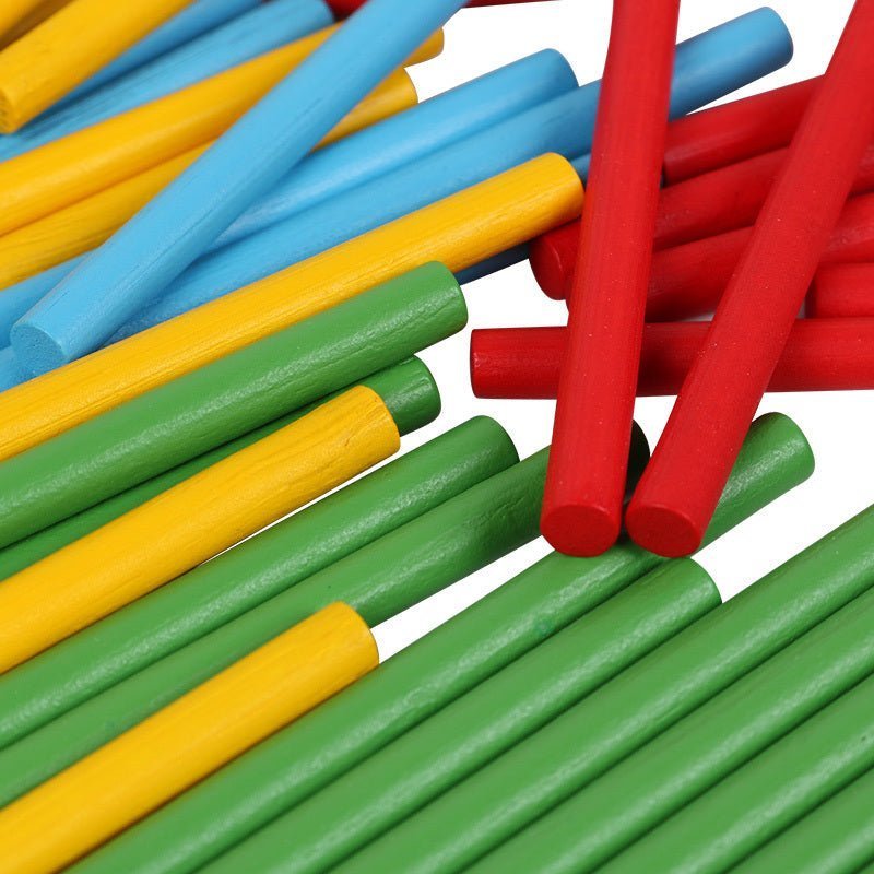 Montessori Wooden Math Counting Sticks Educational Toy for Kids - goosavvy.com