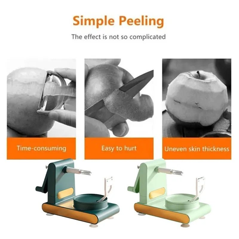 Multifunctional Hand - Cranked Peeler Machine & Fruit Slicer Cutter - goosavvy.com