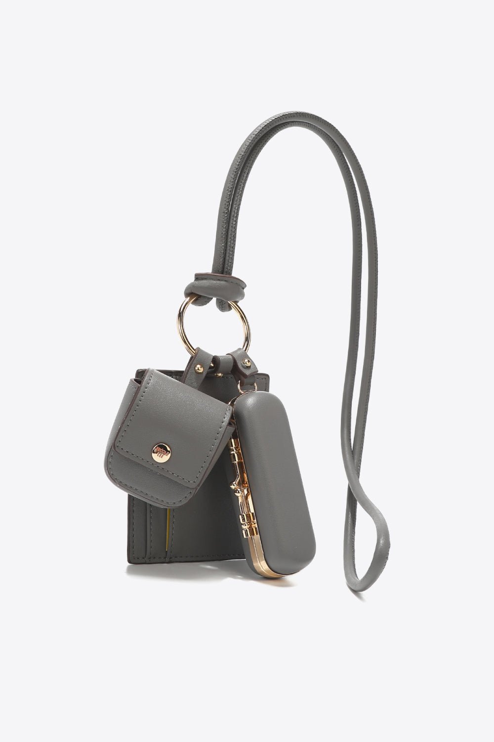 Nicole Lee USA Vegan Leather 3 - Piece Lanyard Set - goosavvy.com