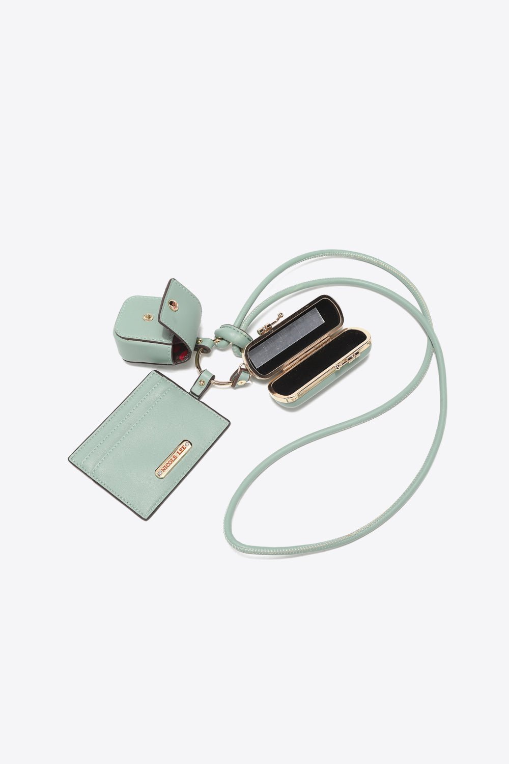 Nicole Lee USA Vegan Leather 3 - Piece Lanyard Set - goosavvy.com