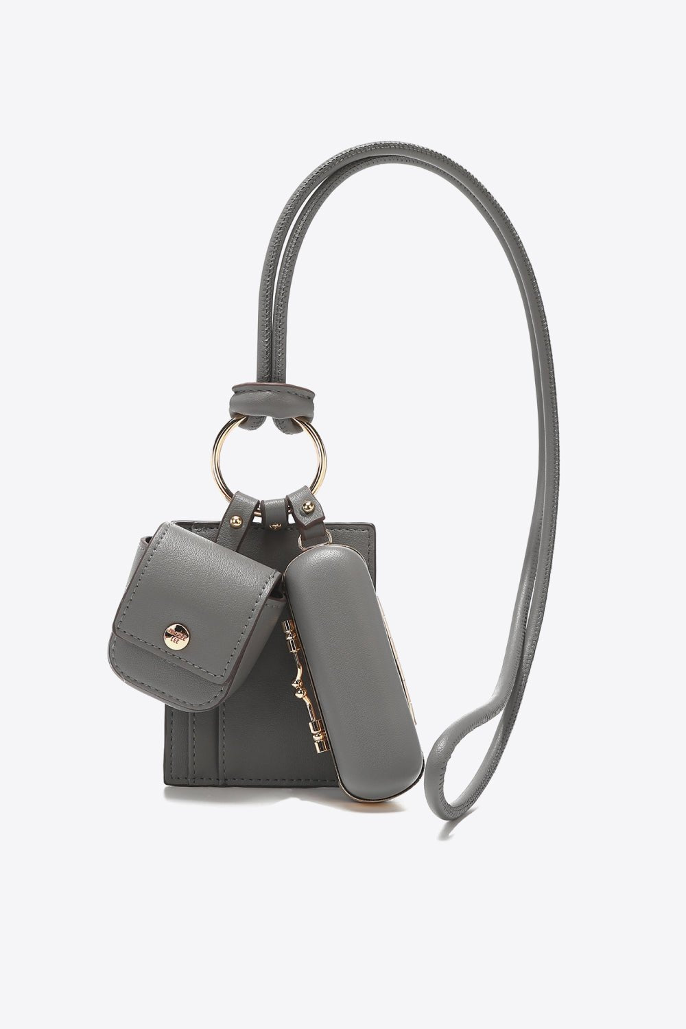 Nicole Lee USA Vegan Leather 3 - Piece Lanyard Set - goosavvy.com