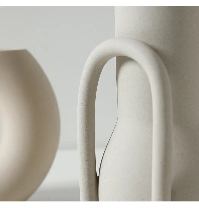 Nordic - Style Ceramic Decorative Vase for Home and Garden | Minimalist Centerpiece | Vase for Ornaments - goosavvy.com