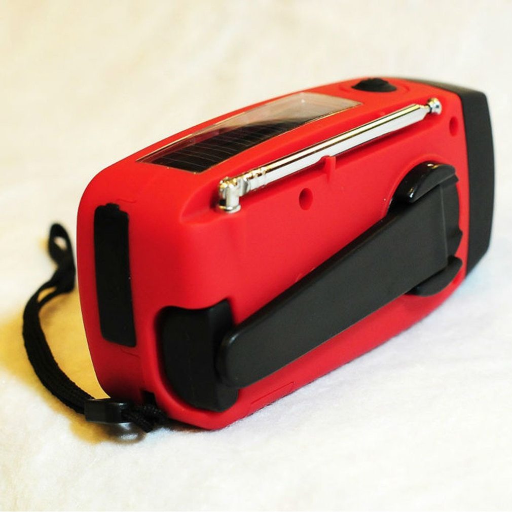 Portable Solar Hand Crank Emergency Radio with LED Flashlight, 2000mAh Power Bank, SOS Alarm, and Weather Updates – Ideal for Camping, Hiking, and Travel - goosavvy.com
