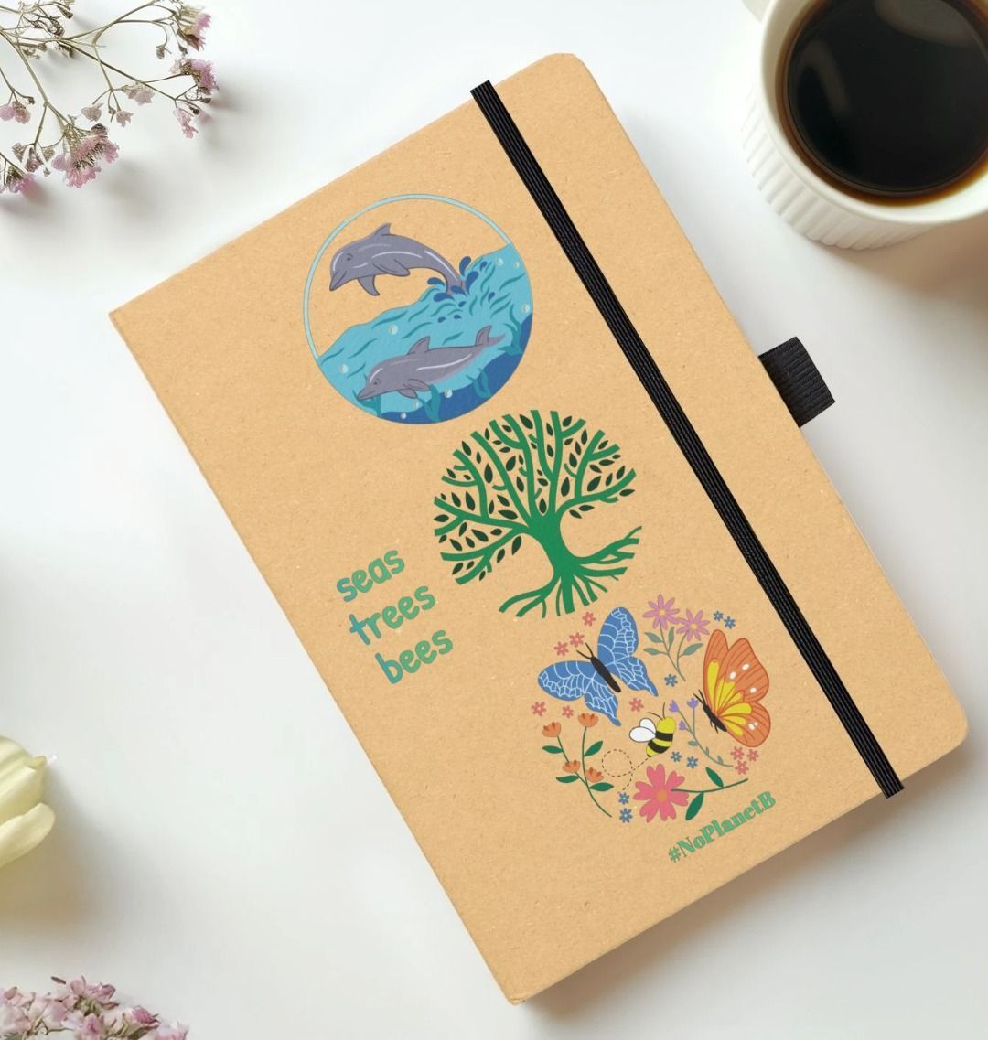 Recycled Kraft Paper Notebook with Elastic Closure & Pen Loop - goosavvy.com