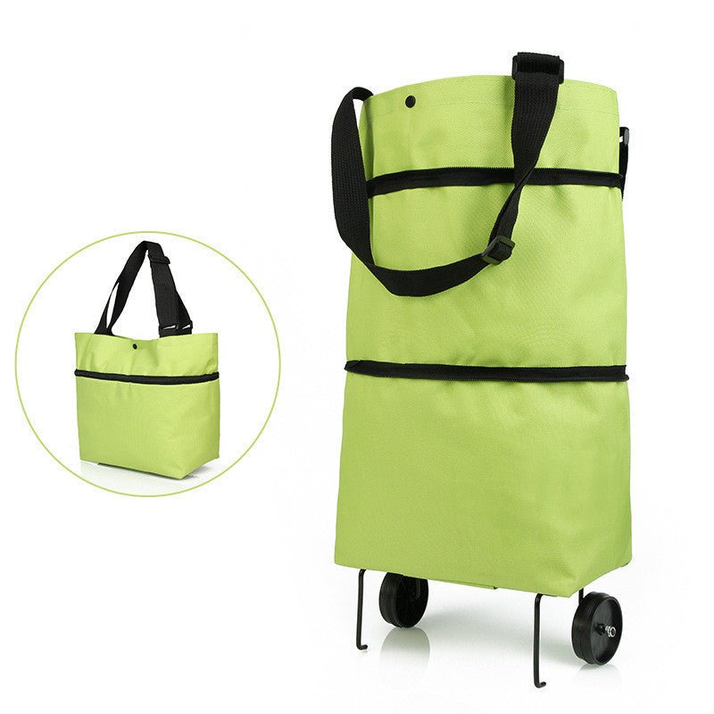 Reusable Foldable Shopping Bag with Wheels – Convertible Cart Tote - goosavvy.com