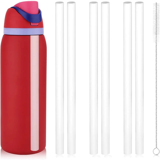 Reusable Replacement Straws for Owala 40 oz FreeSip & Flip – 4/6/12 - Pack with Cleaning Brush, BPA - Free Plastic - goosavvy.com