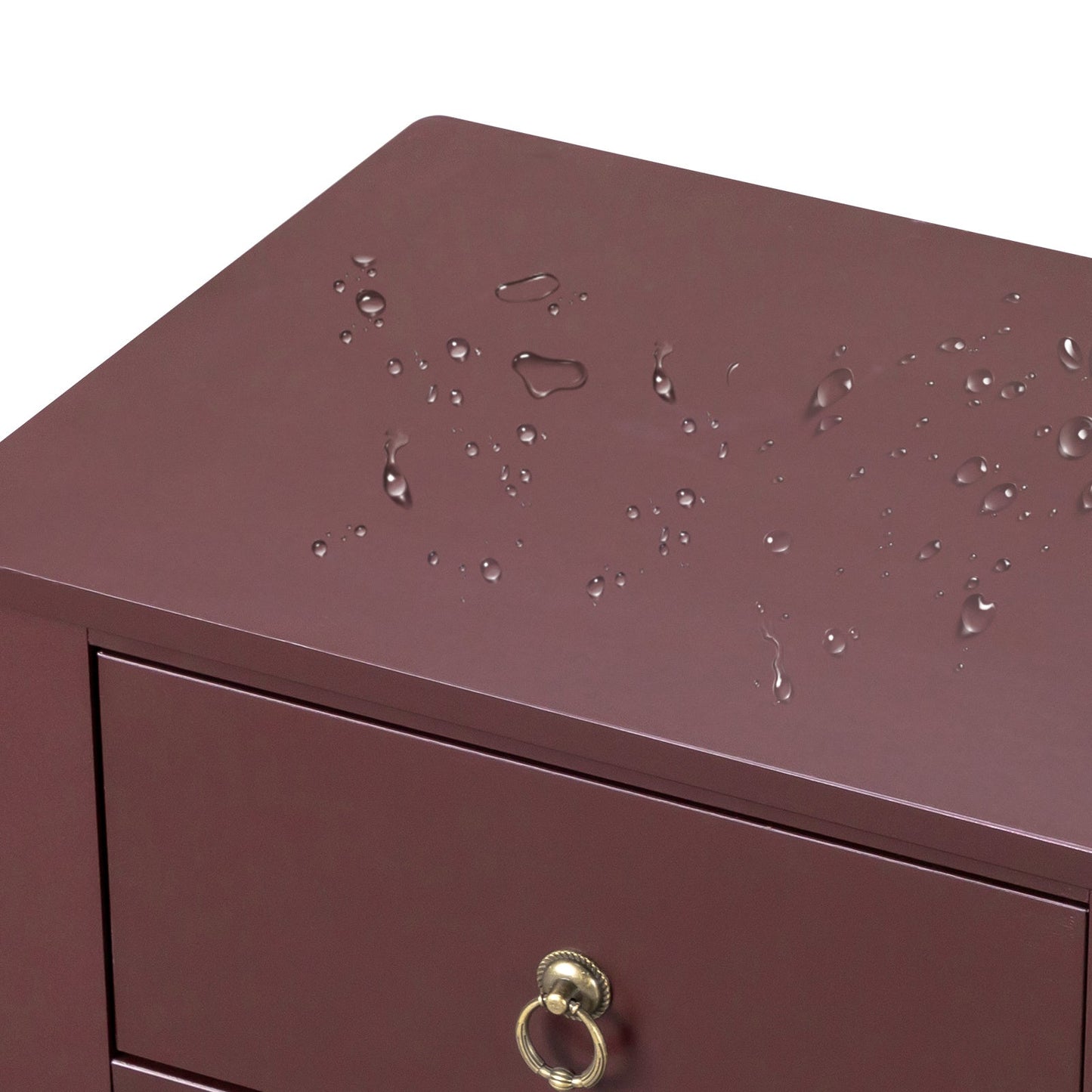Set of 2 Rustic Brown Nightstands with Drawer & Shelf – Bedside End Tables - goosavvy.com