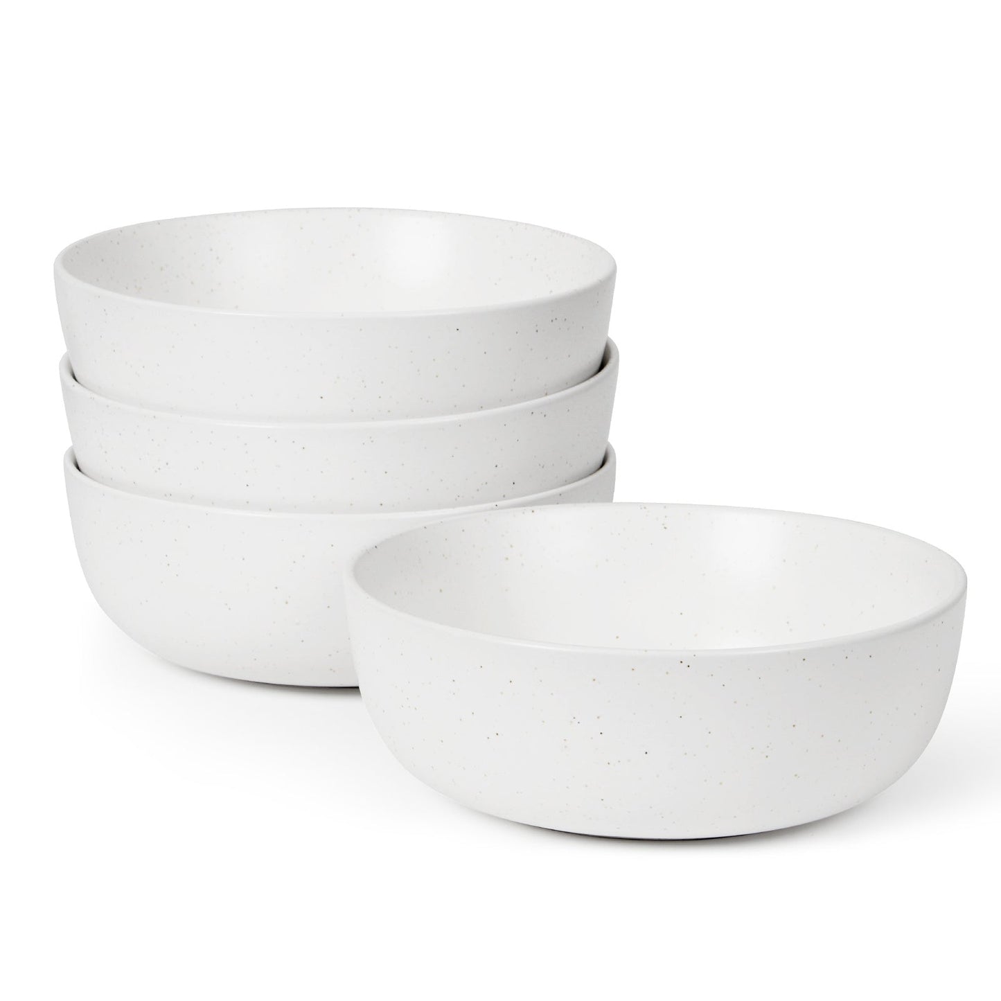 Set of 4 Ceramic Bowls - 27oz for Cereal, Salad, Pasta, Soup, Dessert - Dishwasher, Microwave, Oven, and Refrigerator Safe - goosavvy.com