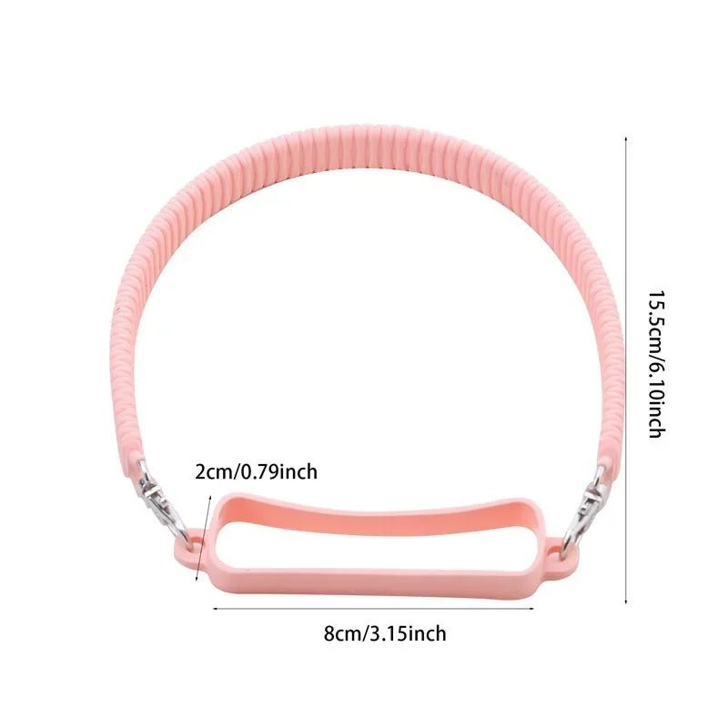 Soft Silicone Ribbed Tumbler Handle Strap – Portable Carrier Sling for 8 - 40oz Water Bottles - goosavvy.com