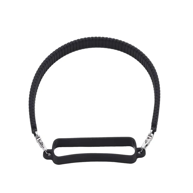 Soft Silicone Ribbed Tumbler Handle Strap – Portable Carrier Sling for 8 - 40oz Water Bottles - goosavvy.com