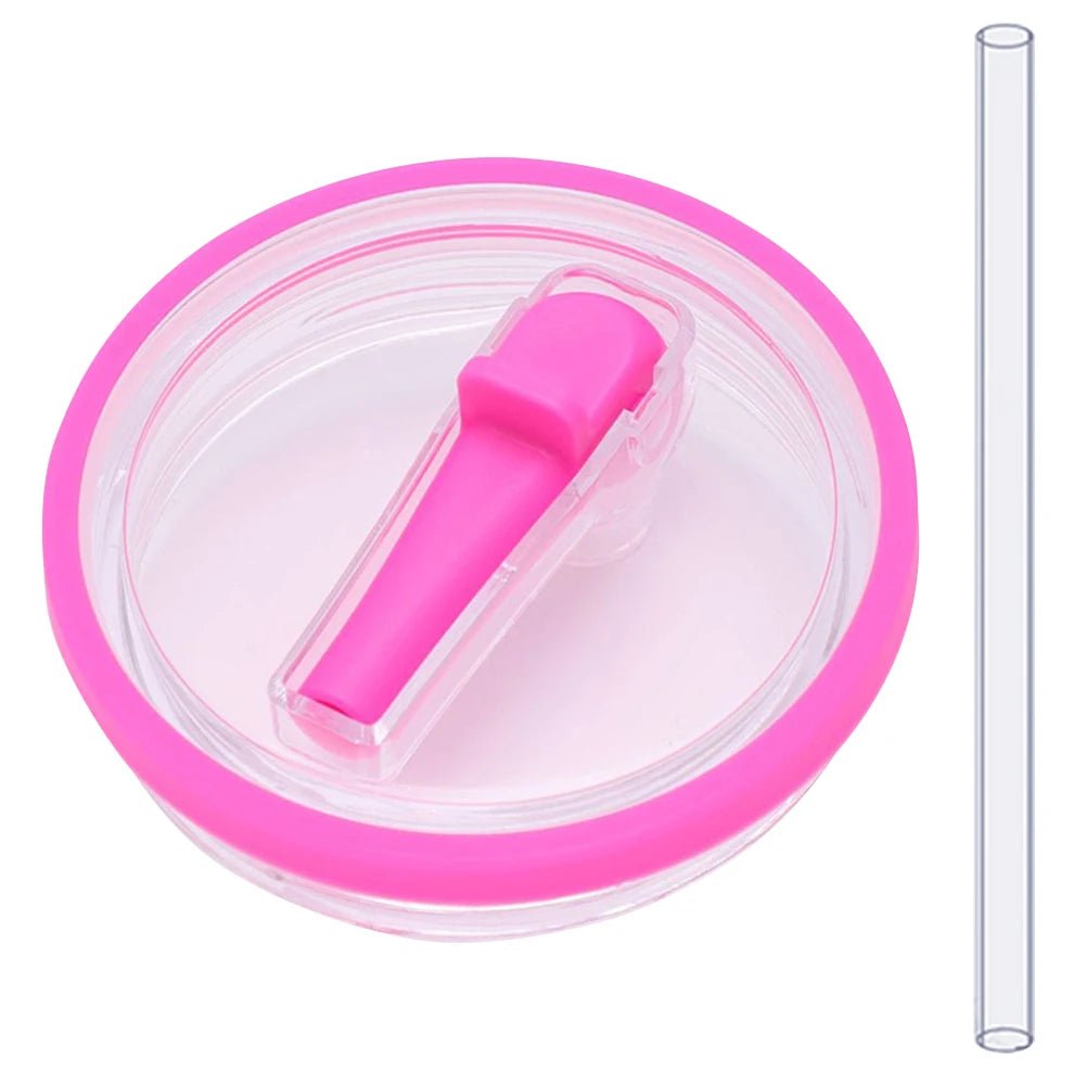 🥤 Spill - Proof Flip Straw Replacement Lid for 40oz Tumblers – Reusable Leak - Resistant Cover with Straw - goosavvy.com
