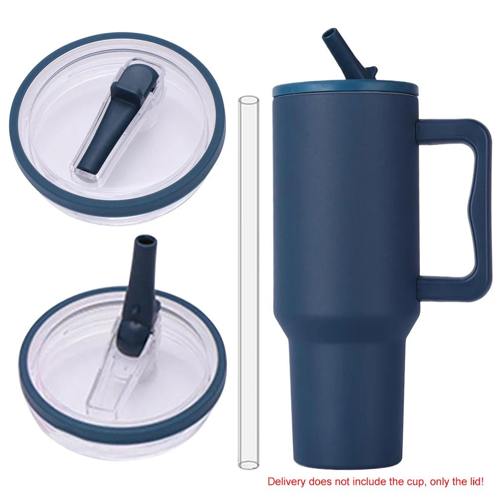 🥤 Spill - Proof Flip Straw Replacement Lid for 40oz Tumblers – Reusable Leak - Resistant Cover with Straw - goosavvy.com