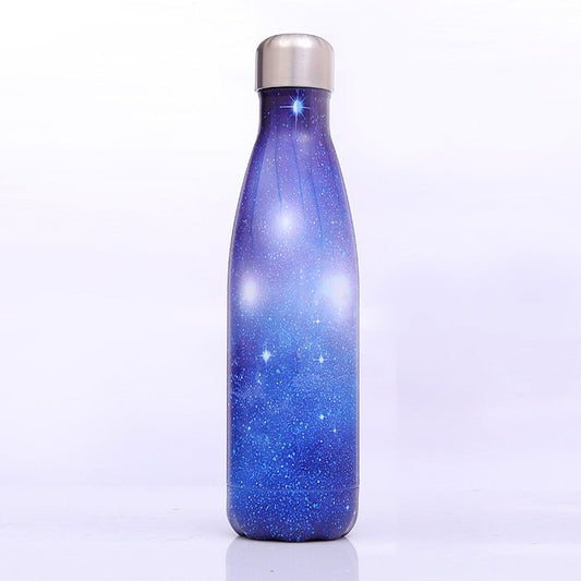 Stainless Steel Vacuum Flask | With Creative Sky Galaxy Print in Gradient Colors | 500 ML - goosavvy.com