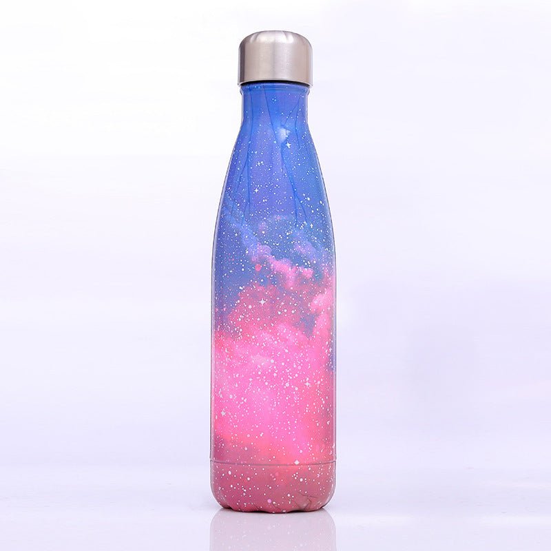 Stainless Steel Vacuum Flask | With Creative Sky Galaxy Print in Gradient Colors | 500 ML - goosavvy.com