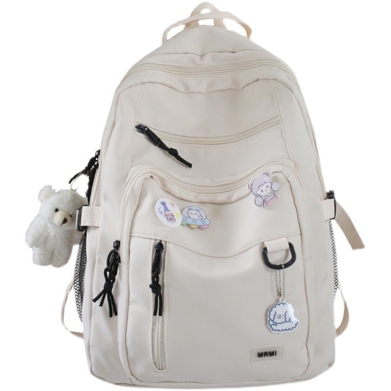 Stylish Multi - Pocket Canvas Backpack for Girls – Large Capacity and Waterproof - goosavvy.com