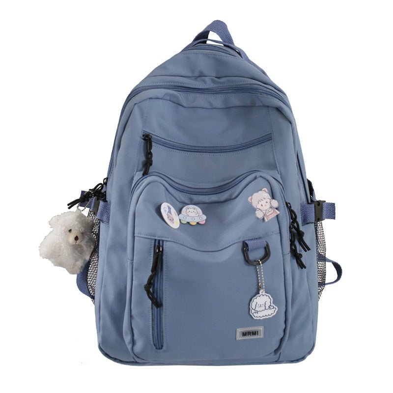 Stylish Multi - Pocket Canvas Backpack for Girls – Large Capacity and Waterproof - goosavvy.com