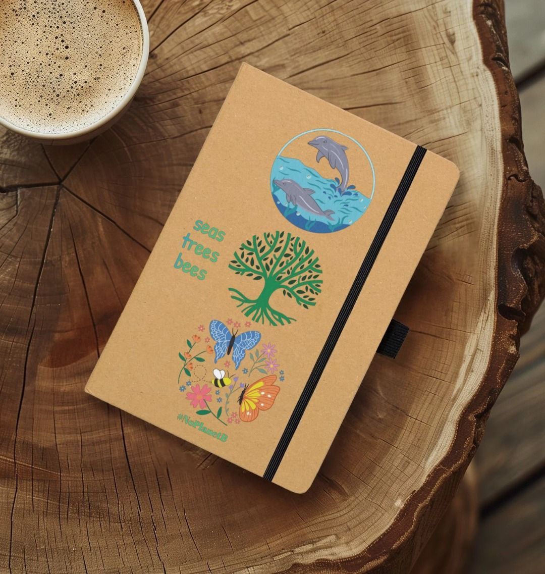 Recycled Kraft Paper Notebook with Elastic Closure & Pen Loop - goosavvy.com