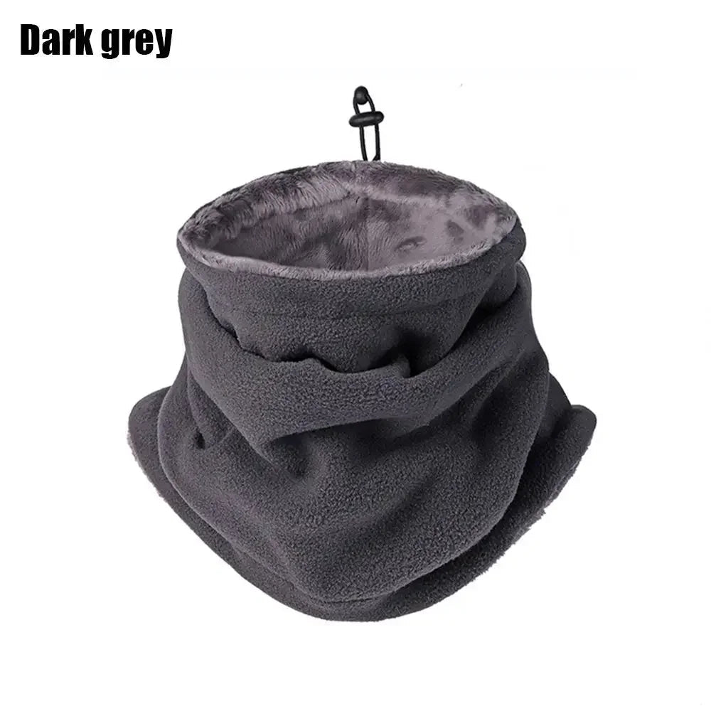 Thermal Fleece Neck Gaiter Balaclava for Men & Women | Adjustable Drawstring Windproof Face Mask for Winter Sports & Motorcycle - goosavvy.com