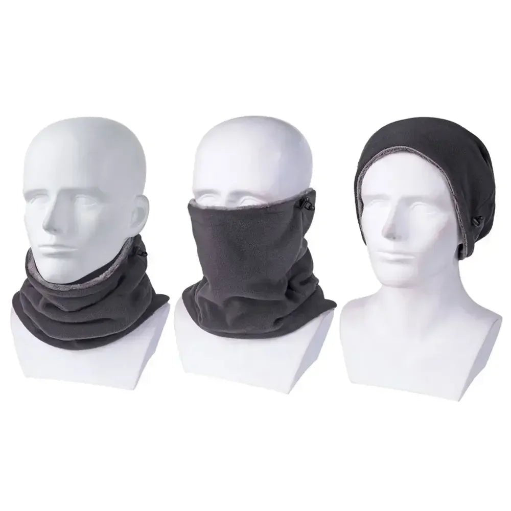 Thermal Fleece Neck Gaiter Balaclava for Men & Women | Adjustable Drawstring Windproof Face Mask for Winter Sports & Motorcycle - goosavvy.com
