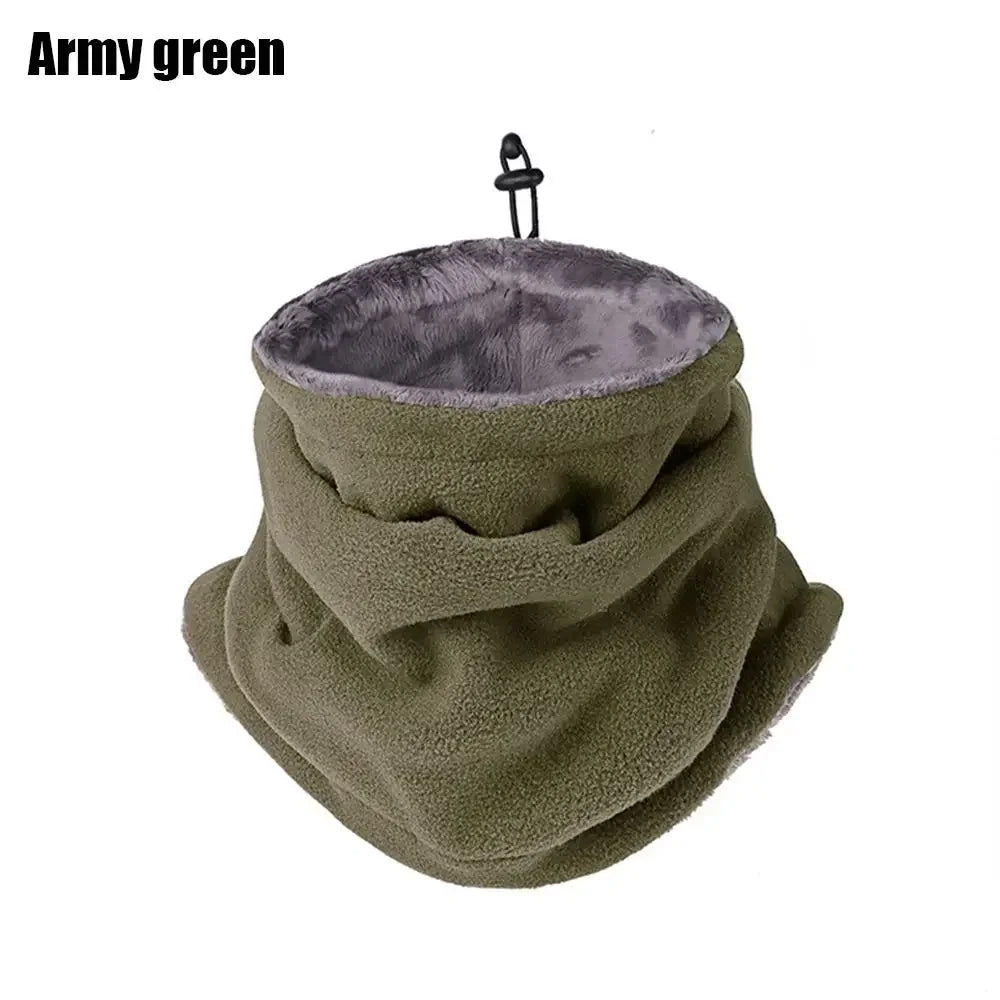 Thermal Fleece Neck Gaiter Balaclava for Men & Women | Adjustable Drawstring Windproof Face Mask for Winter Sports & Motorcycle - goosavvy.com
