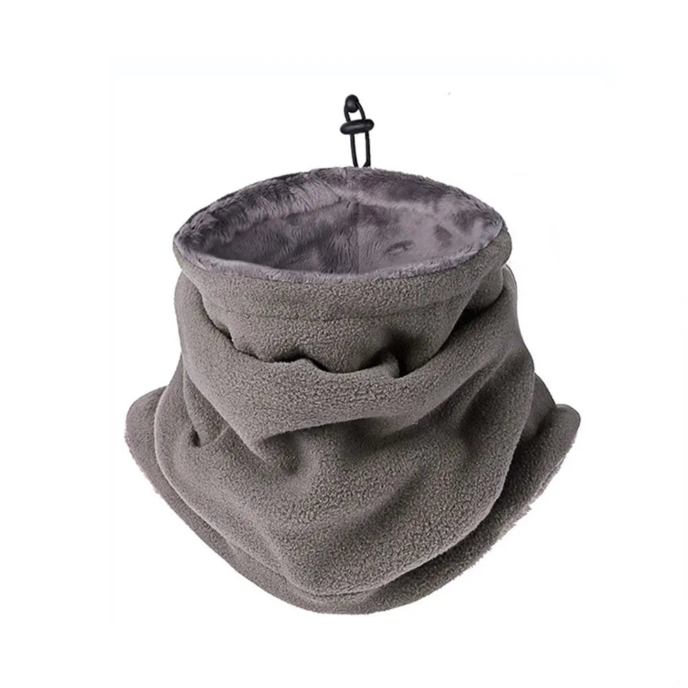 Thermal Fleece Neck Gaiter Balaclava for Men & Women | Adjustable Drawstring Windproof Face Mask for Winter Sports & Motorcycle - goosavvy.com
