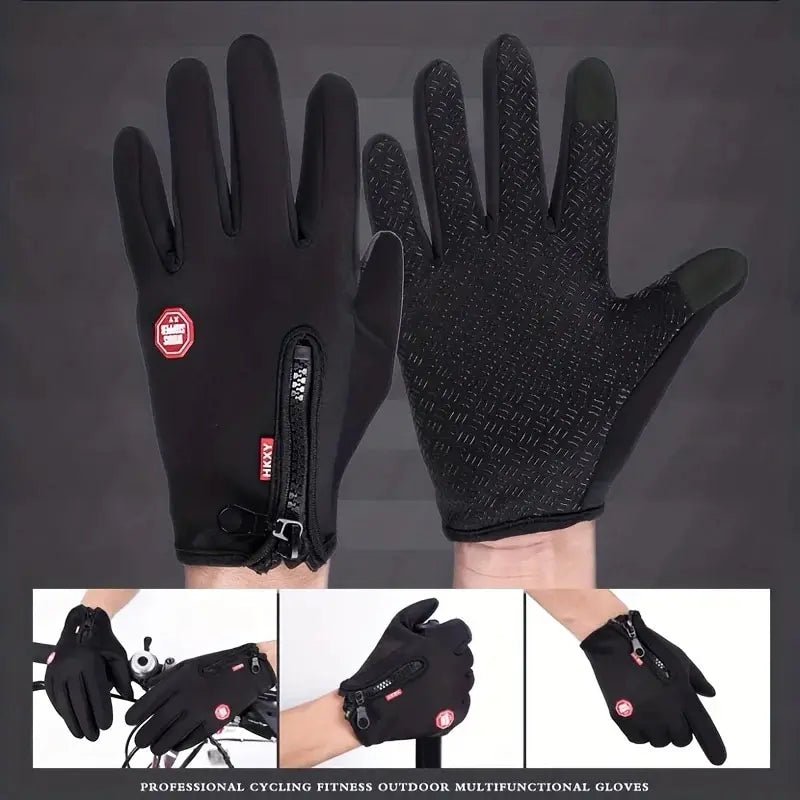 🧤 Thermal Winter Cycling Gloves – Waterproof, Touchscreen & Non - Slip - goosavvy.com