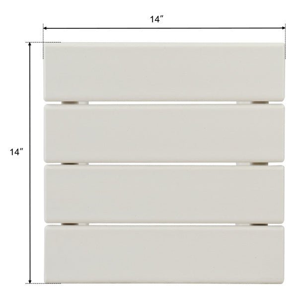 White Outdoor Side Table – Weather - Resistant Poly Lumber Patio End Table - goosavvy.com